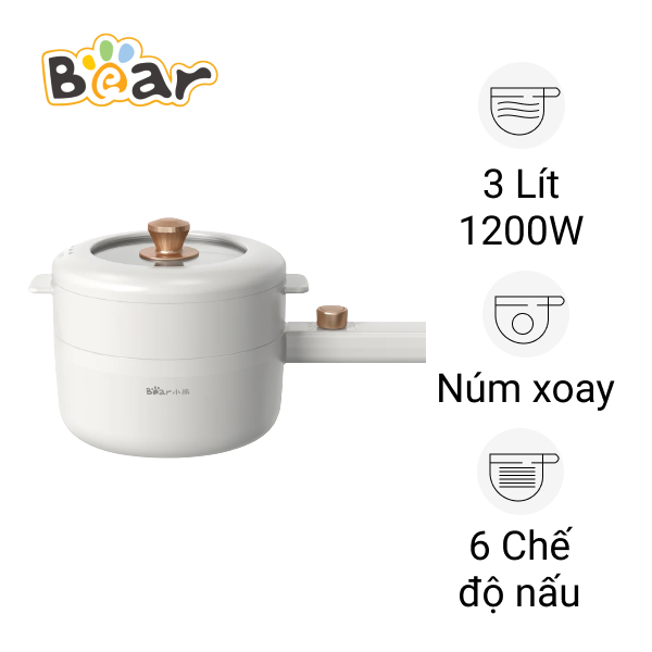 Nồi lẩu đa năng BEAR DRG F30H1 Giá tốt