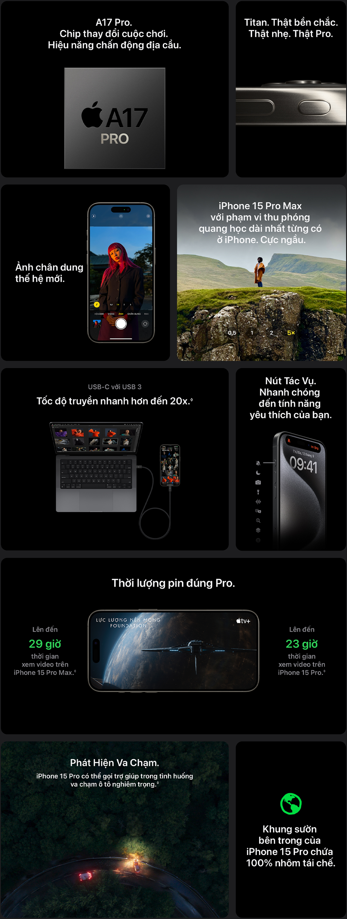 iPhone 15 Pro - 512GB | Chính Hãng Apple
