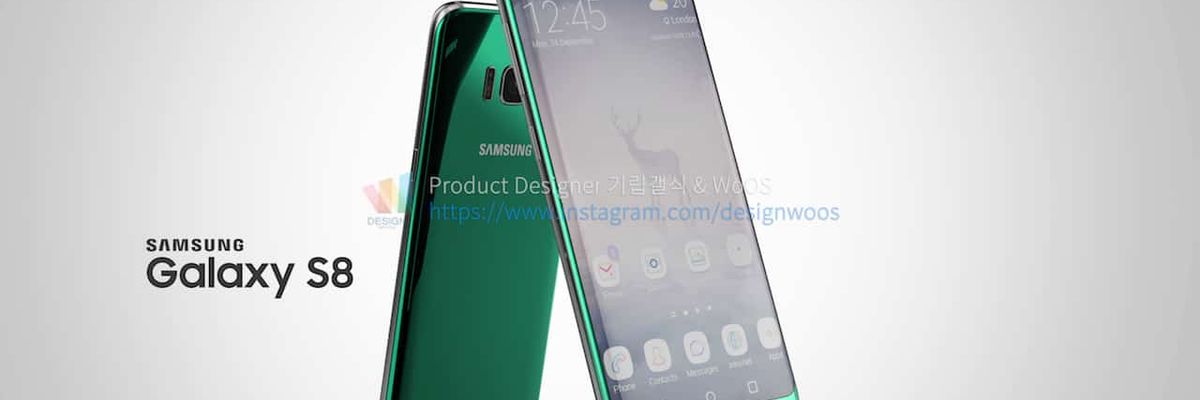 Samsung Galaxy S8 lộ ảnh render chi tiết từng góc cạnh, có thêm màu đỏ và xanh lá