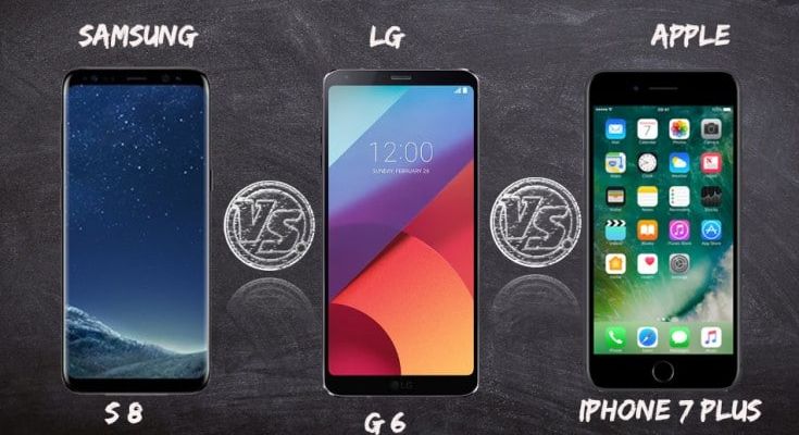 So sánh cấu hình Galaxy S8 và S8+ với các flagship đình đám khác: iPhone 7 Plus, Google Pixel, LG G6