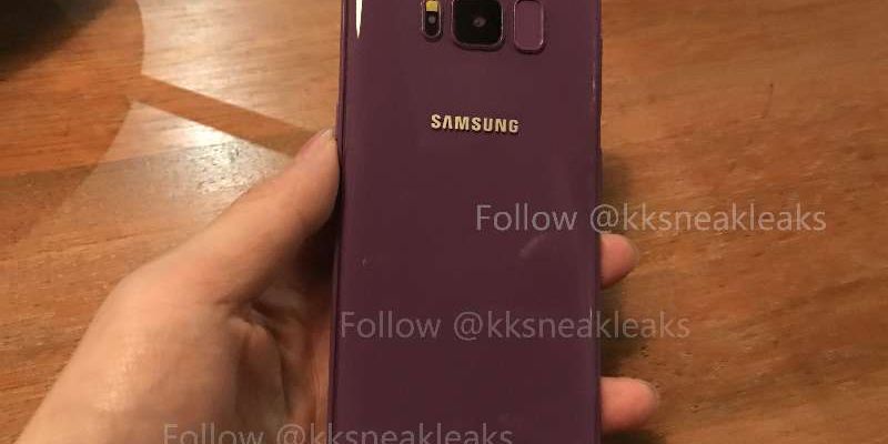 Galaxy S8 lộ ảnh thật màu tím: Sao trông giống "mắm tôm" quá?