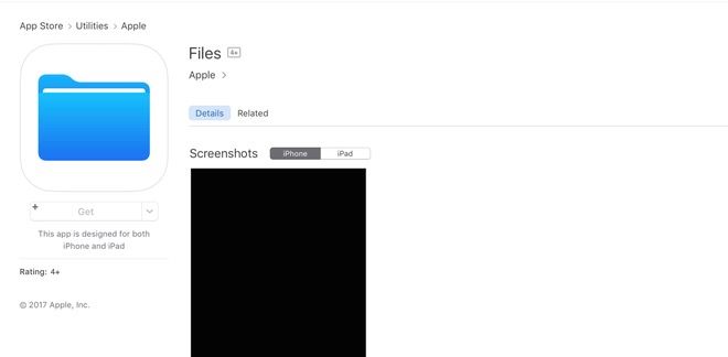 Ứng dụng "Files" mới trên iOS 11 bất ngờ bị rò rỉ: iPhone, iPad cuối cùng đã có thể quản lý tập tin?