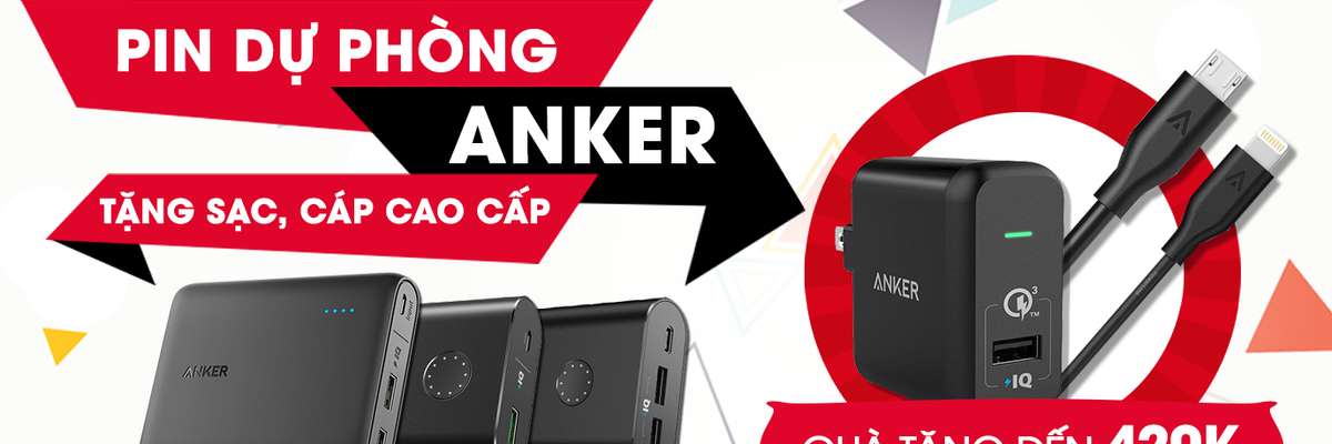 Mua pin dự phòng Anker tại CellphoneS nhận quà trị giá tới 420.000đ