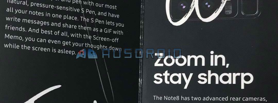Galaxy Note 8 tiếp tục lộ diện trong ấn phẩm quảng cáo bị rò rỉ của Samsung