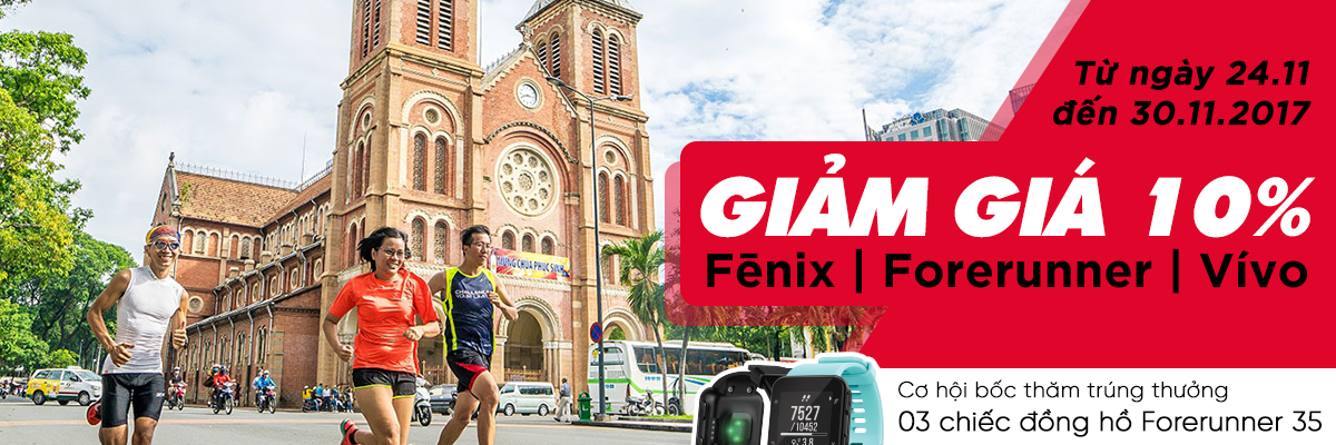 Giảm 10% giá GARMIN và cơ hội nhận được Garmin Forerunner 35 mỗi ngày tại Techcombank HCMC International Marathon
