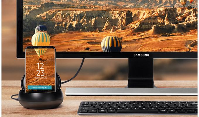 Rò rỉ phụ kiện DeX Pad cho Galaxy S9, cho phép sử dụng màn hình làm bàn rê