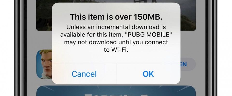 Cách tải ứng dụng lớn hơn 150MB từ AppStore bằng Data mà không cần Wifi