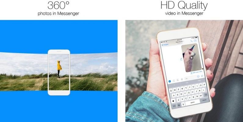 Facebook Messenger đã hỗ trợ gửi ảnh 360 độ và video HD