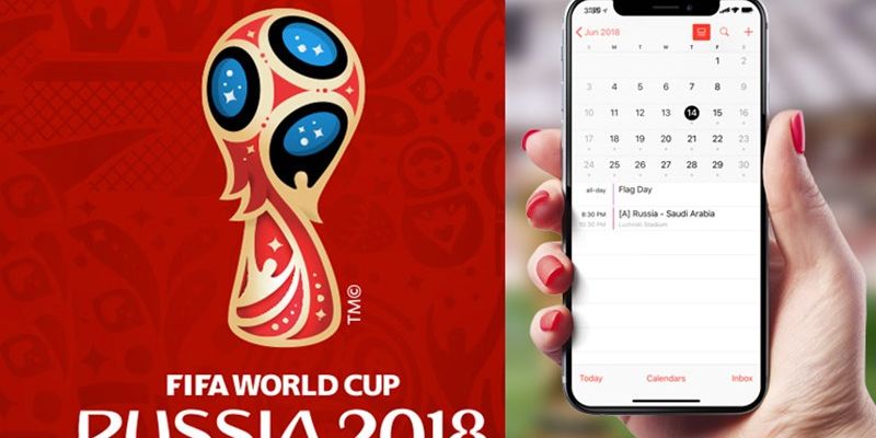Cách thêm lịch World Cup 2018 vào Google Apple Calendar