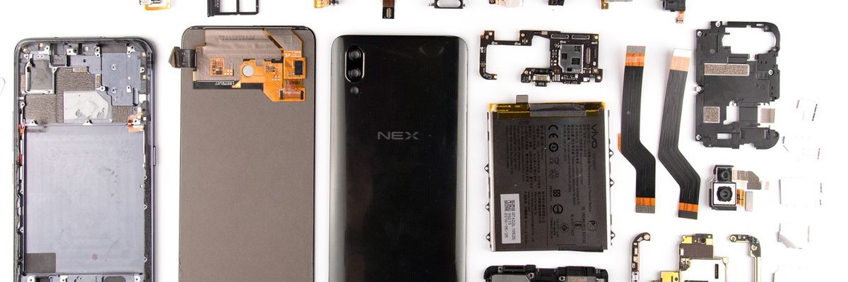 "Mổ bụng" Vivo NEX: Hệ thống linh kiện chuyển động phức tạp, rất khó sửa chữa