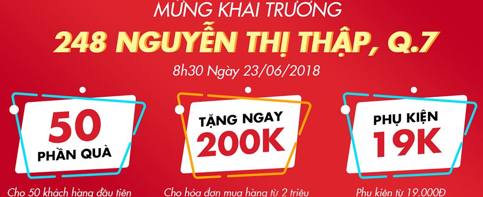 Tưng bừng khai trương CellphoneS 248 Nguyễn Thị Thập - Tân Quy - Quận 7, cửa hàng số 28 của hệ thống bán lẻ CellphoneS
