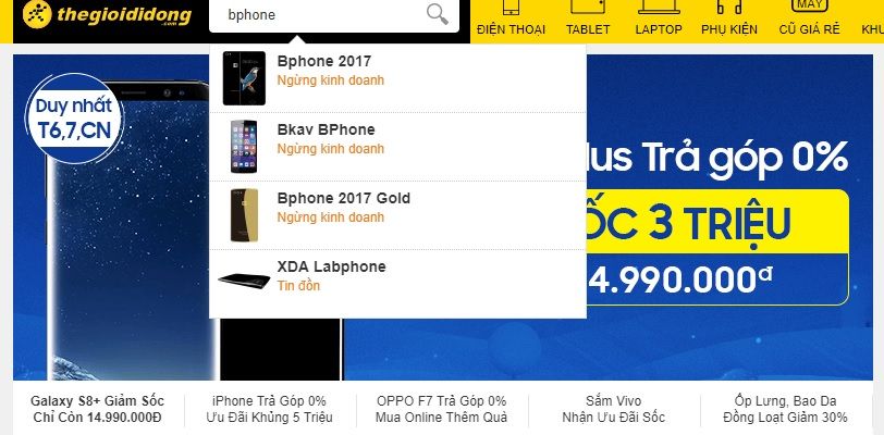 Thế Giới Di Động ngừng kinh doanh Bphone 2017 sau 10 tháng hợp tác, tương lai smartphone "thương hiệu Việt" này sẽ về đâu?