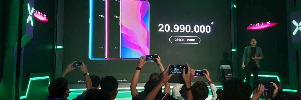 OPPO Find X ra mắt tại Việt Nam, giá 21 triệu, trả góp 0%, tặng kèm tai nghe không dây O-Free