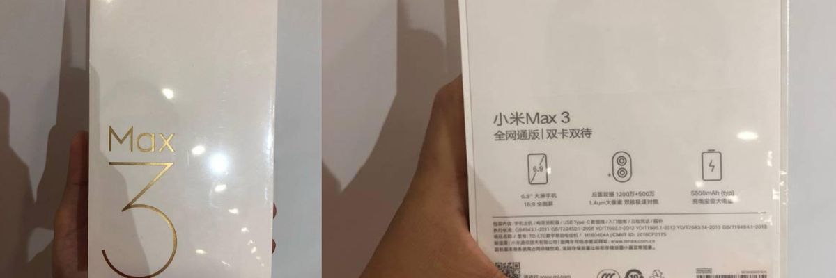 Lộ diện ảnh thực tế vỏ hộp Xiaomi Mi Max 3 trước ngày ra mắt