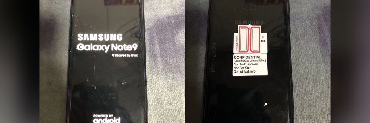Đây là chiếc Galaxy Note9 bị vỡ màn hình đầu tiên trên thế giới