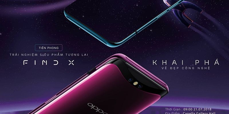 Siêu phẩm OPPO Find X sẽ chính thức được ra mắt tại Việt Nam vào ngày hôm nay (21/7)