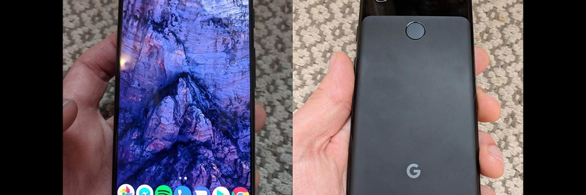 Google Pixel 3 lộ ảnh thực tế: Không tai thỏ, có loa kép, camera selfie khẩu độ kép