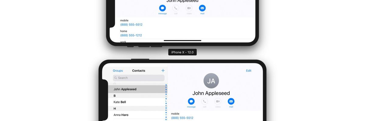 iOS 12 beta hé lộ chế độ màn hình ngang giống iPad cho các ứng dụng trên iPhone X Plus