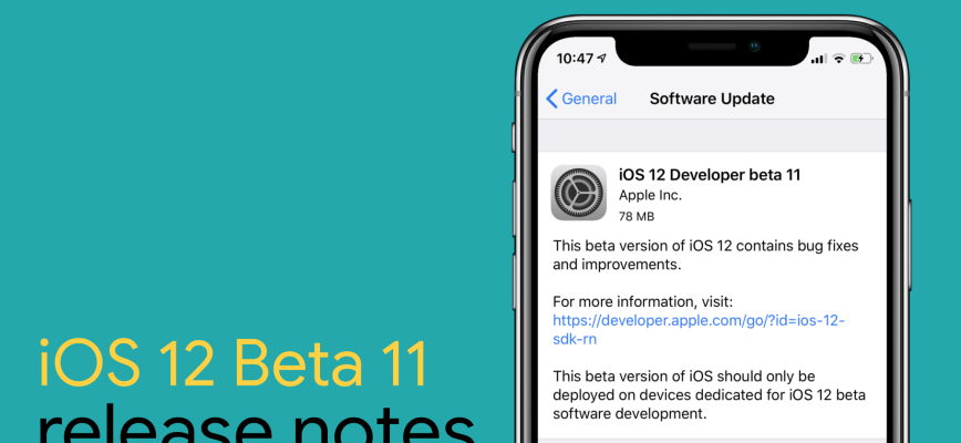 Apple tung ra cập nhật iOS 12 beta 11 dành cho nhà phát triển