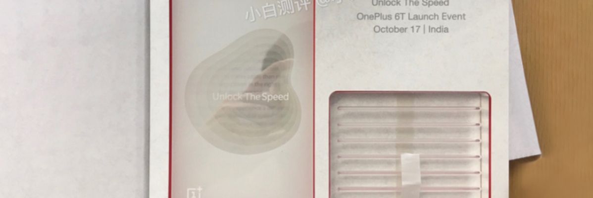 Lộ diện thư mời tham sự sự kiện ra mắt OnePlus 6T tại Ấn Độ vào ngày 17/10 tới