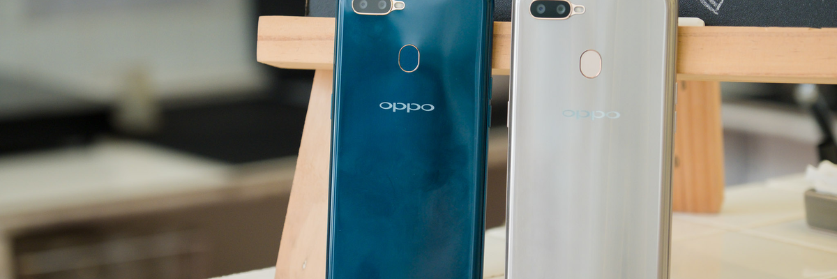 Trên tay Oppo A7 phiên bản Xanh Lam Ngọc và Vàng Hoàng Kim đẹp mắt