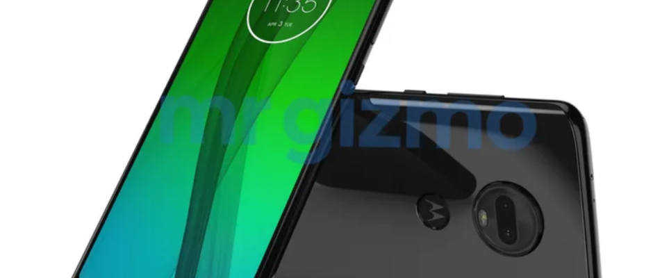 Moto G7 lộ ảnh render: Màn hình giọt nước, camera kép, vỏ kính