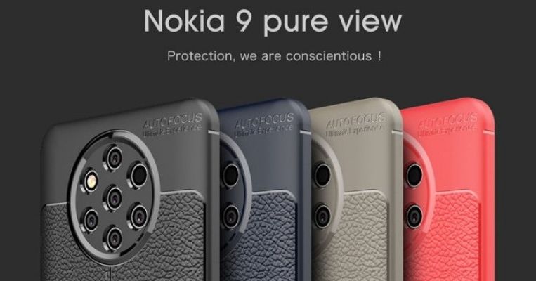 Ốp lưng của Nokia 9 PureView tiếp tục xuất hiện, tiết lộ máy không có jack cắm 3.5mm
