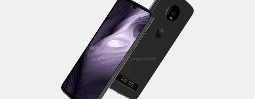 Moto Z4 Play lộ diện với màn hình giọt nước, vẫn hỗ trợ module, có vân tay dưới màn hình