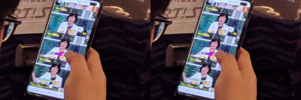 Galaxy S10 Plus lộ ảnh trên tay thực tế với màn hình "nốt ruồi"