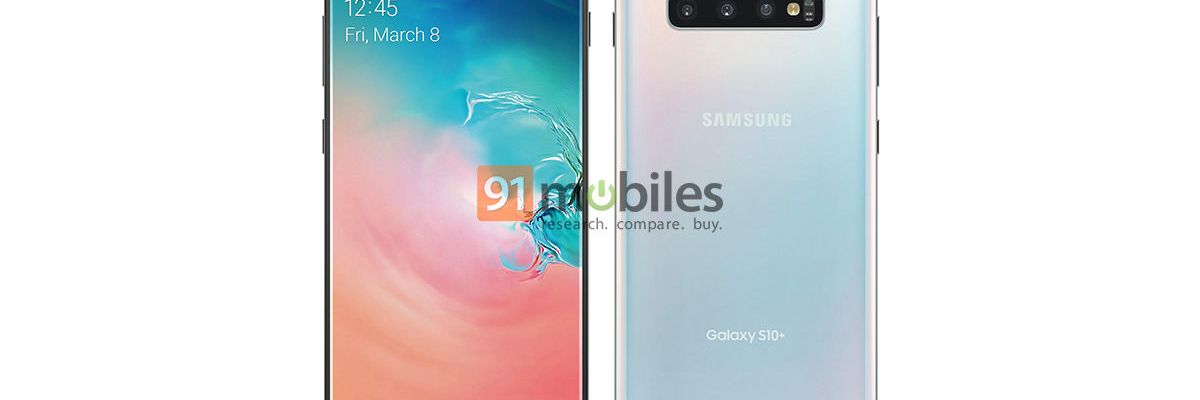 Galaxy S10 Plus lộ ảnh render chính thức, giống hoàn toàn với tin đồn