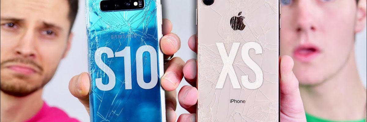 [Video] Thử nghiệm thả rơi Galaxy S10 Plus và iPhone XS Max, cái kết đầy bất ngờ