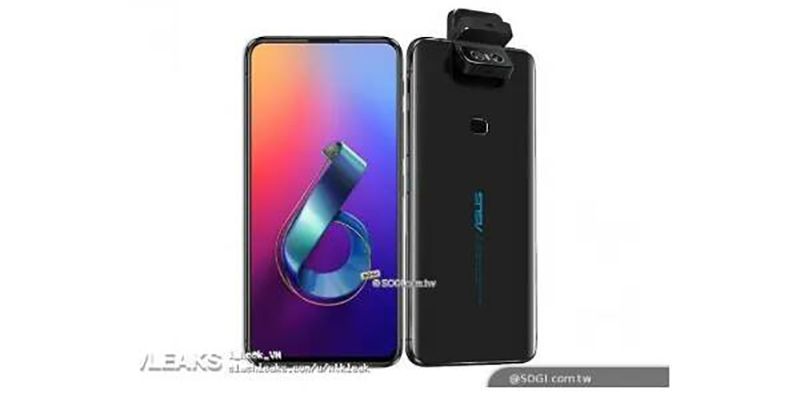 ASUS Zenfone 6 lộ ảnh render với hệ thống camera vừa trượt vừa xoay, rất lạ mắt