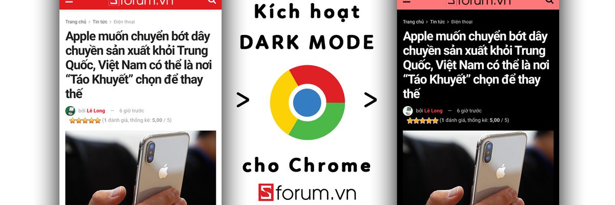 Cách bật chế độ Dark Mode cho trình duyệt Chrome trên Android