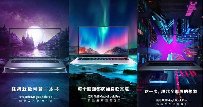 Honor MagicBook Pro lộ ảnh teaser với thiết kế tràn viền tuyệt đẹp