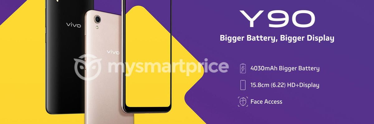 Vivo Y90 lộ ảnh báo chí kèm cấu hình chi tiết: Màn hình giọt nước, camera 8MP, pin 4,030 mAh, giá siêu rẻ