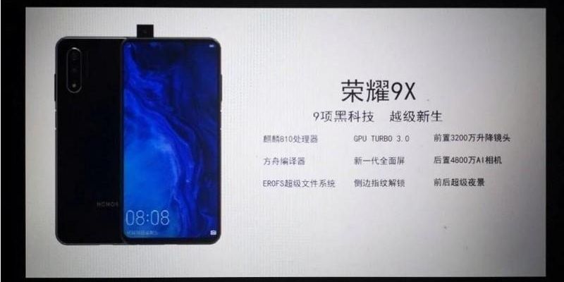 Honor 9X Pro lộ ảnh render kèm thông số kĩ thuật trước ngày ra mắt 23/7