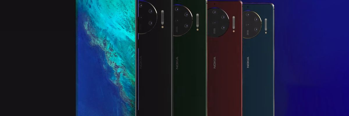 Cùng xem concept Nokia 10 PureView tuyệt đẹp với 6 camera sau, màn hình 90Hz