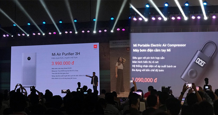 Xiaomi ra mắt bơm điện cầm tay và máy lọc không khí Mi Air Purifier 3H tại Việt Nam
