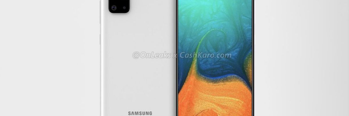 Đây là Galaxy A71: Màn hình "nốt ruồi" nằm giữa, 4 camera sau hình chữ nhật