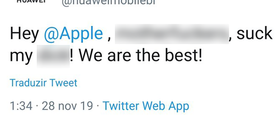 Tài khoản Twitter của Huawei đăng bài công khai xúc phạm Apple, có phải bị hack?