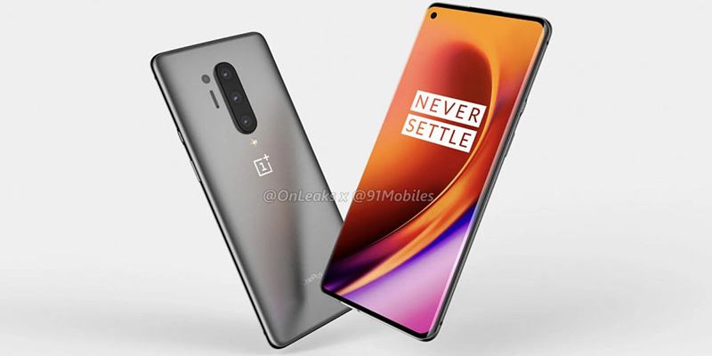 OnePlus 8 Pro lộ diện tuyệt đẹp với màn hình “đục lỗ”, 4 camera sau