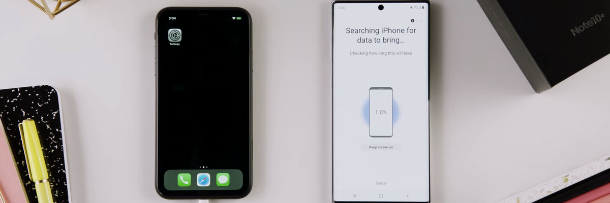 Hướng dẫn chuyển dữ liệu từ iPhone sang Samsung Galaxy Note 10 bằng Smart Switch cực dễ dàng