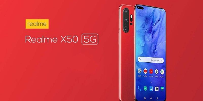 Realme X50 5G lộ ảnh poster chính thức với màn hình tràn viền, camera selfie kép