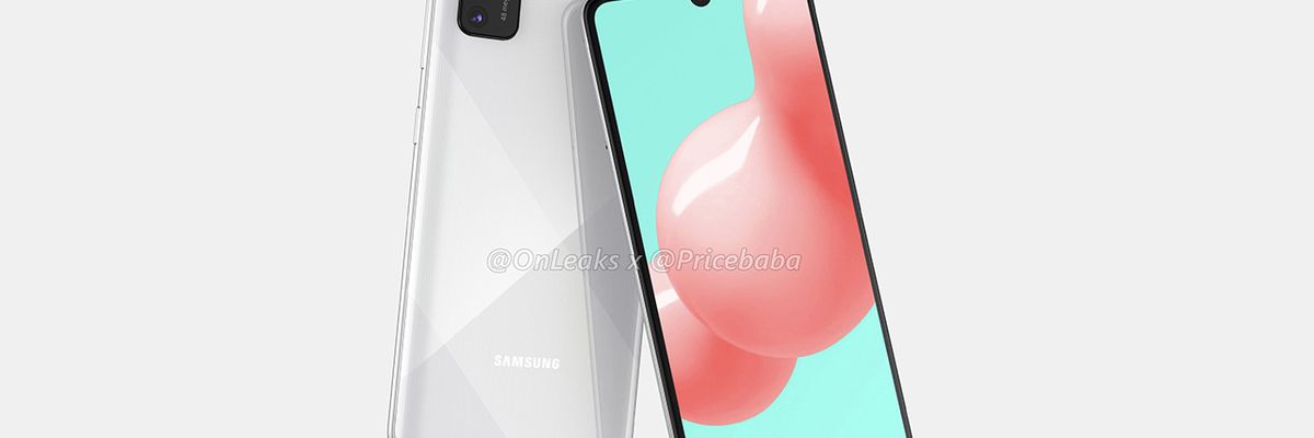 Rò rỉ ảnh render Galaxy A41: Màn hình giọt nước, hệ thống 3 camera sau hình chữ nhật