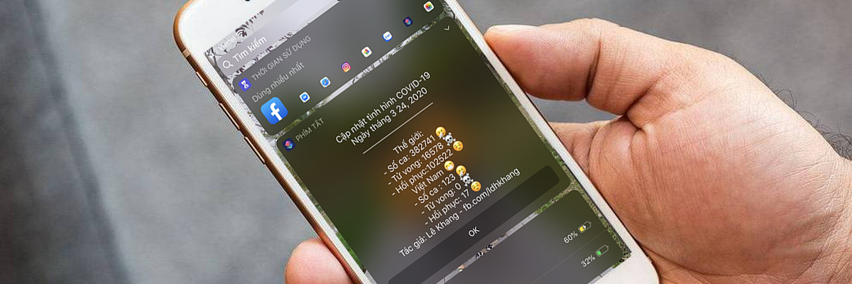 Hướng dẫn cách cập nhật tình hình dịch Corona trực tiếp trên iPhone, iPad