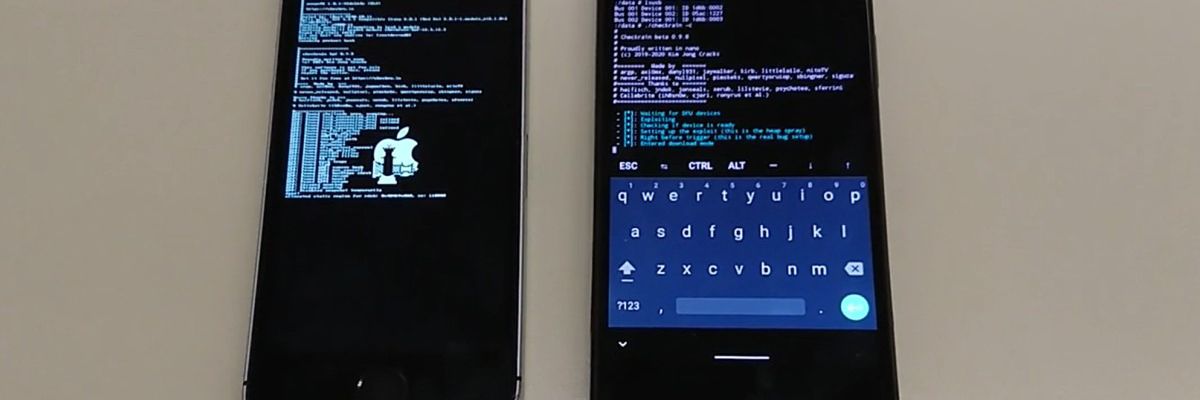 Có thể jailbreak iPhone chỉ bằng một chiếc điện thoại Android