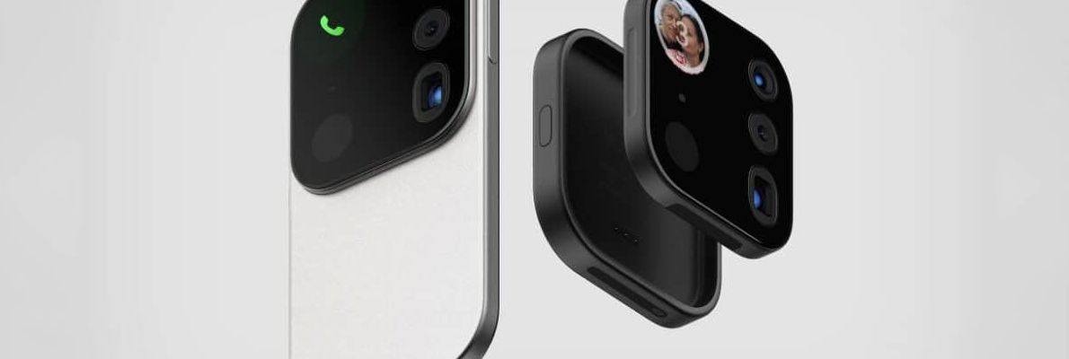 Xuất hiện ý tưởng mô-đun camera iPhone có thể tháo rời, nhân đôi như Action Cam