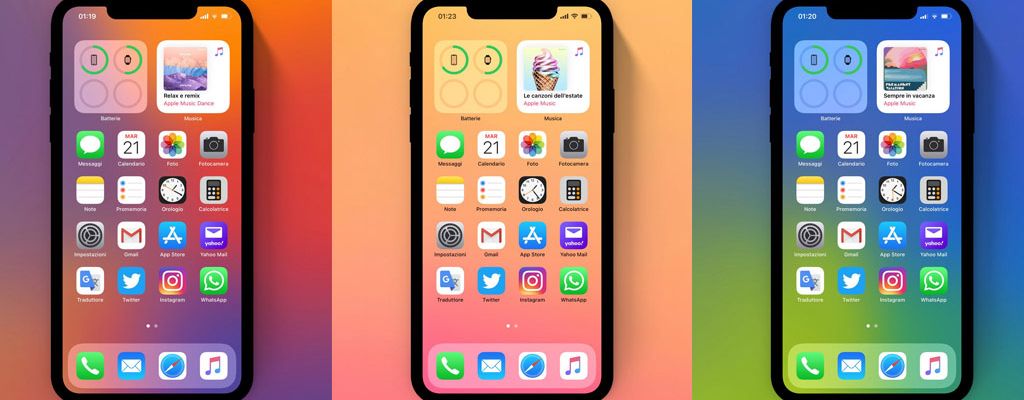 Chia sẻ bộ hình nền gradient được lấy cảm hứng từ phiên bản iOS 14