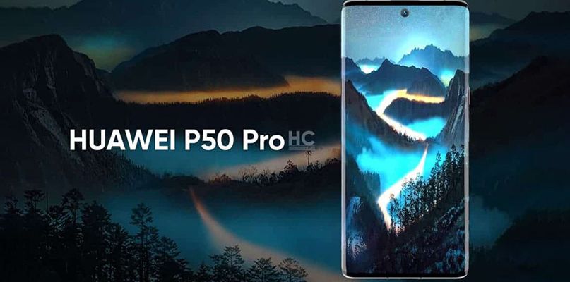 Huawei P50 Pro lộ ảnh render sắc nét với màn hình cong “thác nước” ấn tượng