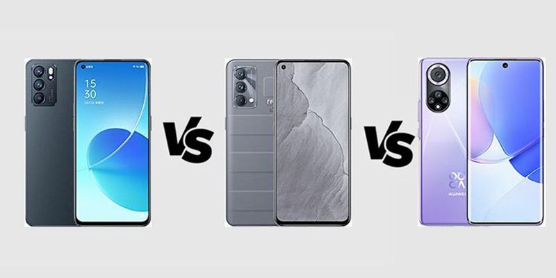 So sánh OPPO Reno6 với Realme GT Master Edition và Huawei Nova 9: Lựa chọn nào thú vị nhất?